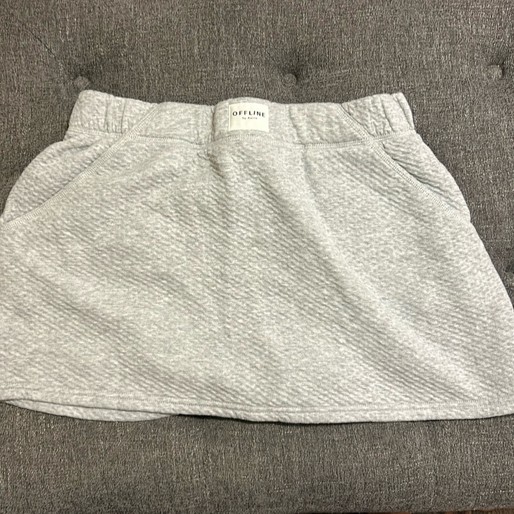 Aerie Gray Mini Skirt